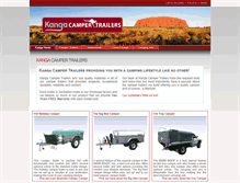 Tablet Screenshot of kangacampertrailers.com.au